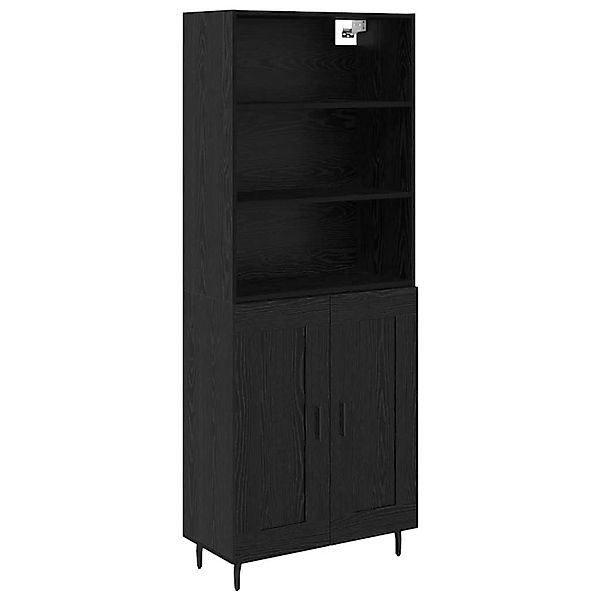 vidaXL Highboard 2 Stk Schwarz Eichen-Optik 69,5 x 34 x 180 cm 3416230 günstig online kaufen