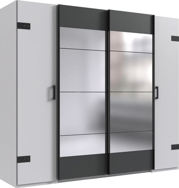 Wimex Schwebetürenschrank "Stockholm, Schlafzimmerschrank mit Industrial-Lo günstig online kaufen