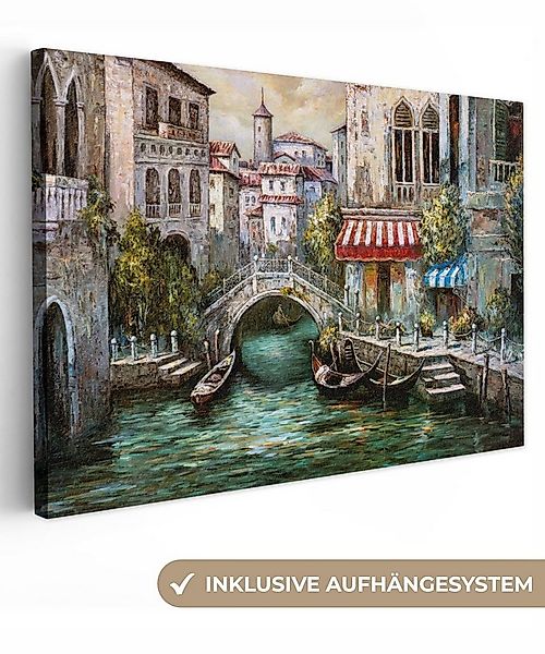 OneMillionCanvasses® Leinwandbild Kunstdrucke - Öl - Wasser - Graben - Ital günstig online kaufen