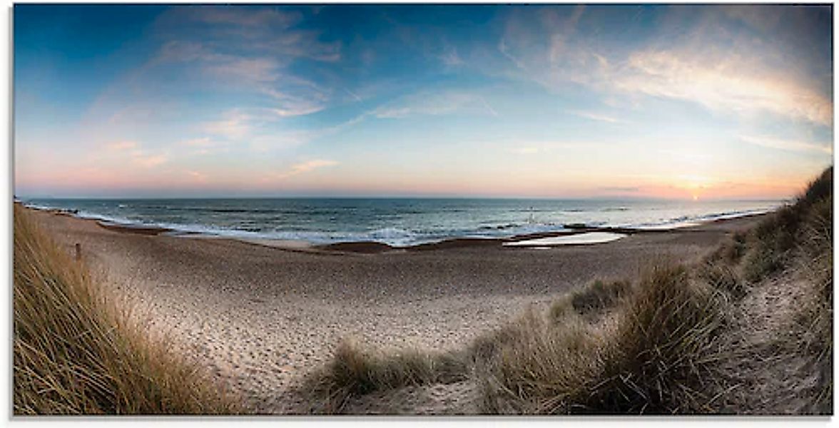 Artland Glasbild »Strand und Sanddünen am Hengistbury Head« Küste 1 Stk. tl günstig online kaufen