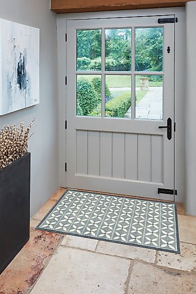 Turtle Mat Teppich »Flower Fields Grey«, rechteckig, 9 mm Höhe günstig online kaufen