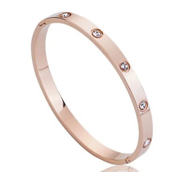 Lale Collection® Armreif Edelstahl-Armreif Strass Accessoire günstig online kaufen