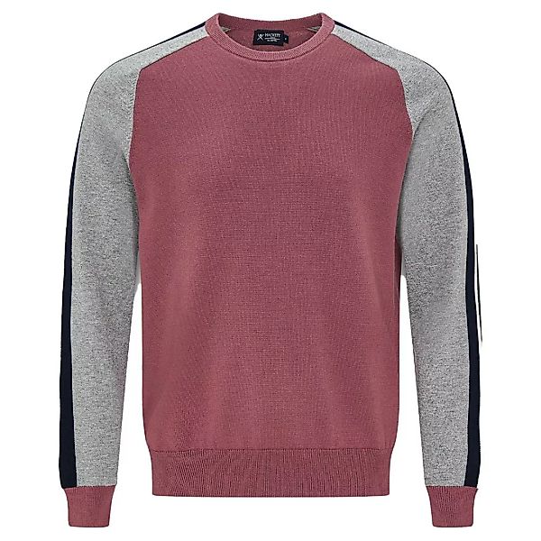 Hackett Athletic Stripe Rundhalsausschnitt Sweater L Rose Multi günstig online kaufen