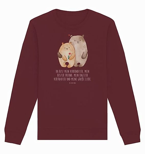 Mr. & Mrs. Panda Longpullover Bären Liebe Größe XL - Burgundy - Geschenk, H günstig online kaufen