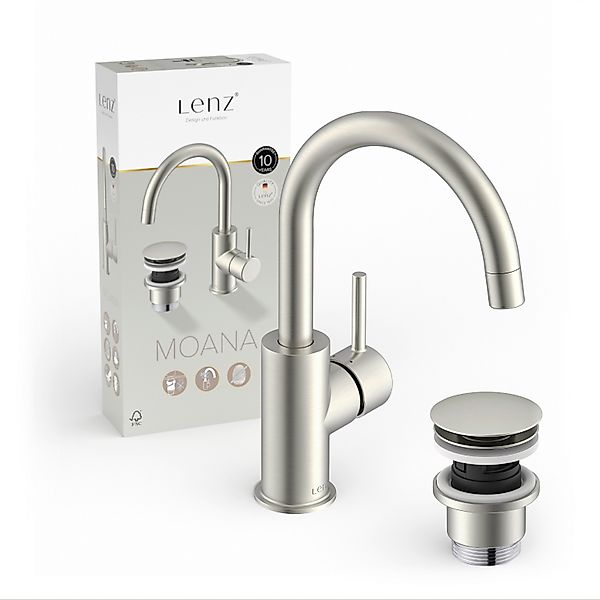 Lenz Waschtischarmatur MOANA (Armatur mit Pop-Up-Ventil) günstig online kaufen