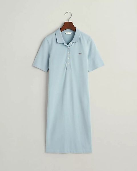 Gant Sommerkleid SLIM SHIELD SS PIQUE POLO DRESS, DOVE BLUE günstig online kaufen