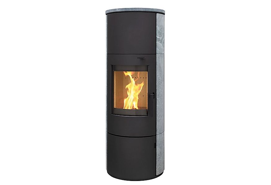 Thermia Kaminofen München XL Stahl schwarz Speckstein, 7 kW, Dauerbrand günstig online kaufen