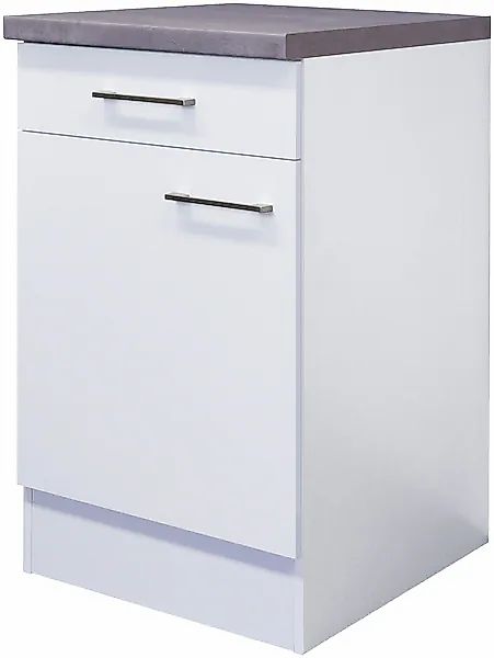 Flex-Well Exclusiv Unterschrank Joelina 50 cm Weiß günstig online kaufen