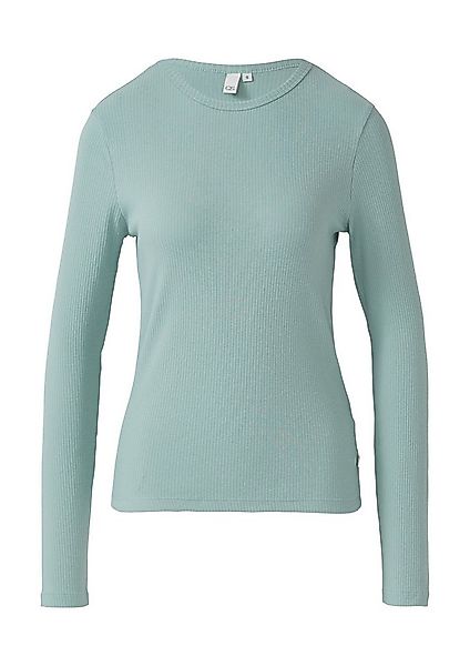 QS Langarmshirt T-Shirt Geripptes Longsleeve günstig online kaufen