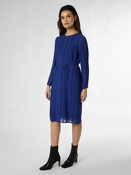 Comma Maxikleid Chiffonkleid mit Plisséefalten günstig online kaufen