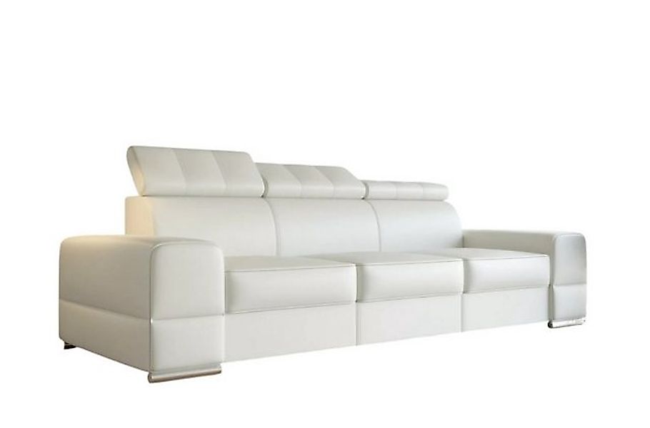 JVmoebel Sofa Design Couchen Sofa 4 Sitzer Couch Leder Polster Weiß Luxus S günstig online kaufen