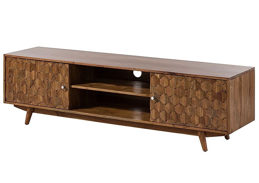 Massivmoebel24 TV-Board (TV-Board Akazie 170x42x48 Akazie günstig online kaufen