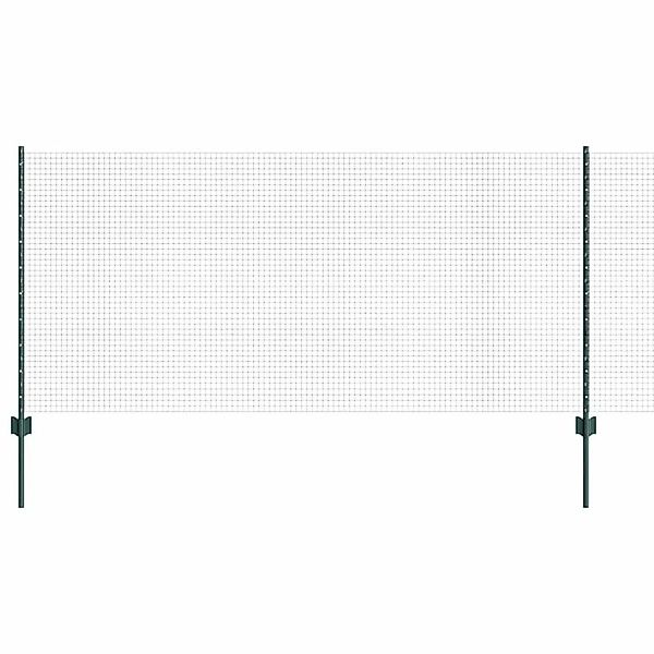 vidaXL Zaun mit Pfosten Grün 1 x 25 m Stahl 3336481 günstig online kaufen