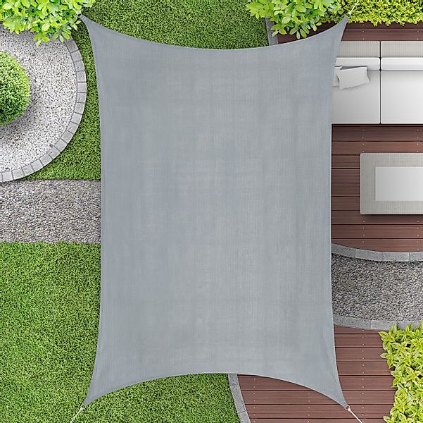 relaxdays Sonnensegel Rechteckiges Sonnensegel HDPE, (1-tlg), günstig online kaufen