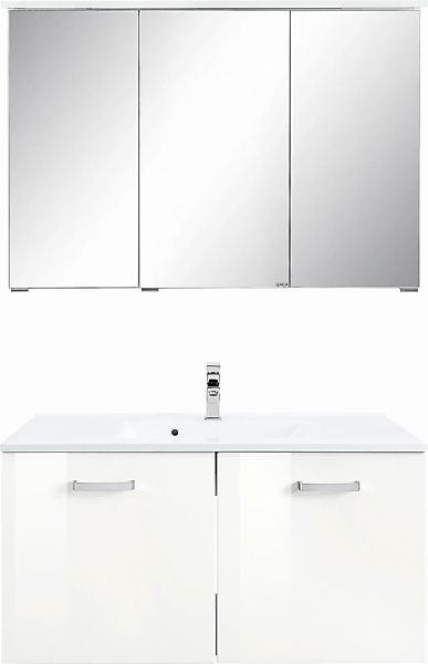 welltime Badmöbel-Set "Ravenna" 2 Stk. tlg. Breite 90 cm, Spiegelschrank un günstig online kaufen