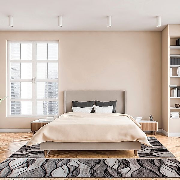 my home Bettumrandung »Tritom«, (3 tlg.), mit besonders weichem Flor, Kurzf günstig online kaufen