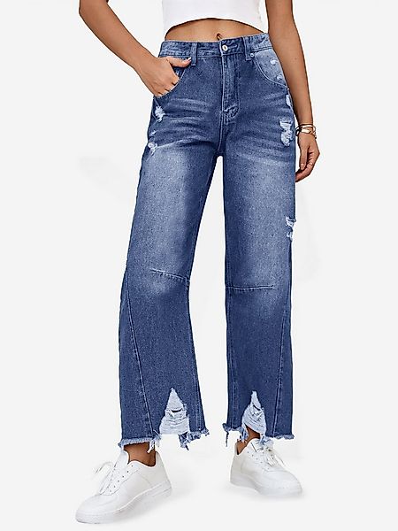 Imily Bela Destroyed-Jeans Damen Loose Barrel Jeans (Packung, 1-tlg., 1per- günstig online kaufen