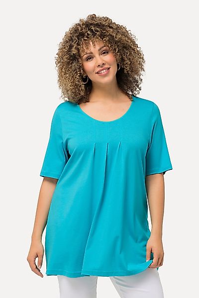 Ulla Popken T-Shirt T-Shirt Zierfalten A-Linie günstig online kaufen