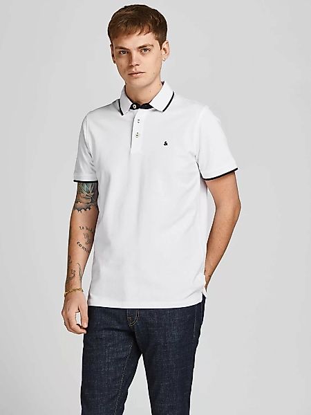 Jack & Jones Herren Poloshirt JJEPAULOS - 2er Pack - Slim Fit günstig online kaufen