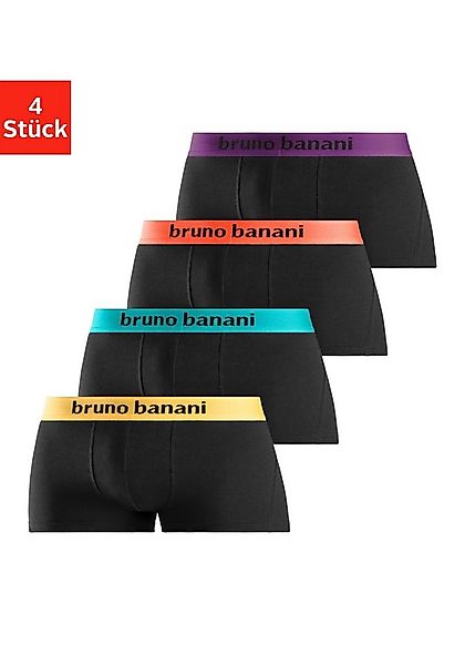 Bruno Banani Hipster Packung, 4 Stk. knapp sitzende Boxershorts mit Logo We günstig online kaufen