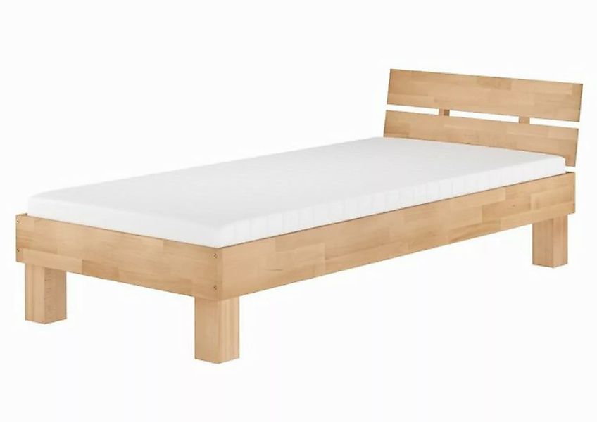 ERST-HOLZ Bett Futonbett Einzelbett Bettrahmen Buche 100x200 mit Rollrost M günstig online kaufen