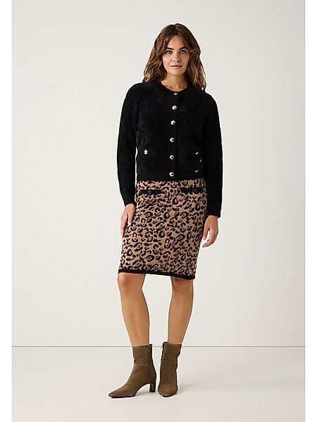 MORE&MORE Cardigan kuschelige Fell-Strickjacke günstig online kaufen