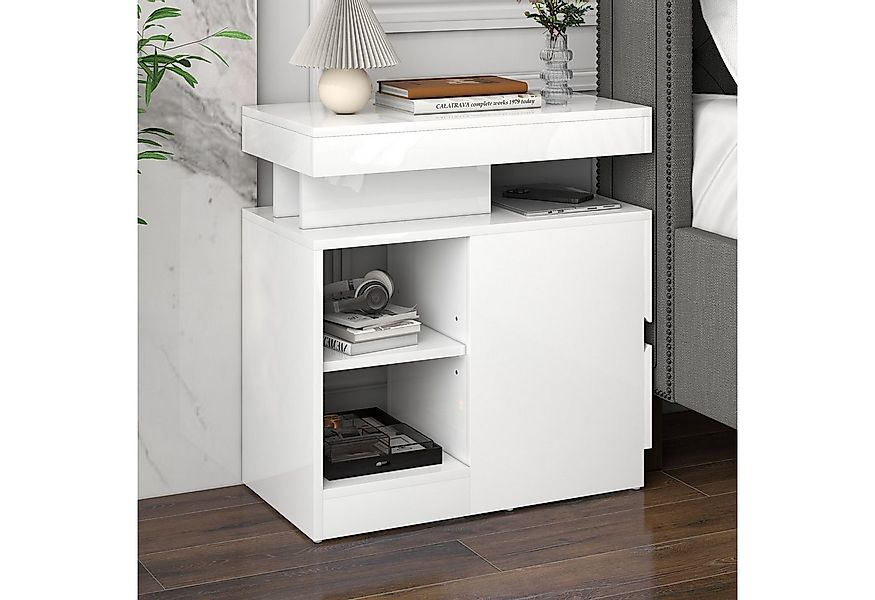 JOIVI Beistelltisch Moderner Beistelltisch im Hochglanz (Wohnzimmertisch in günstig online kaufen