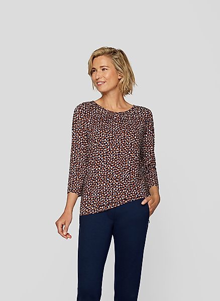 Rabe 3/4-Arm-Shirt mit Allover-Muster günstig online kaufen