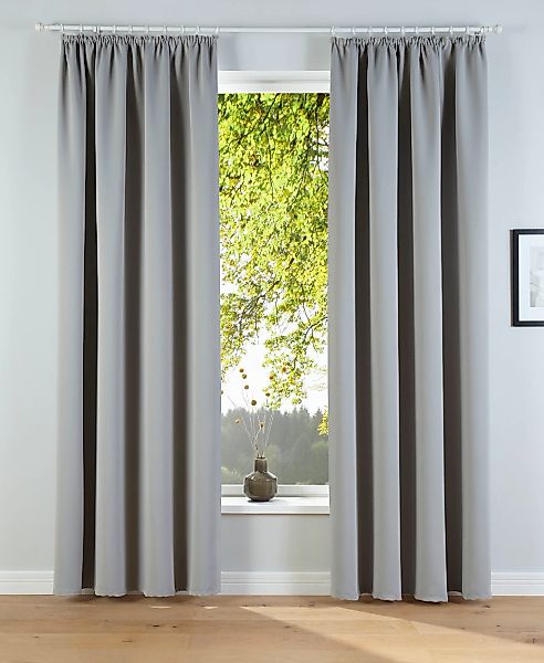 OTTO home Verdunkelungsvorhang "Solana, Gardinen mit Kräuselband, Vorhänge, günstig online kaufen