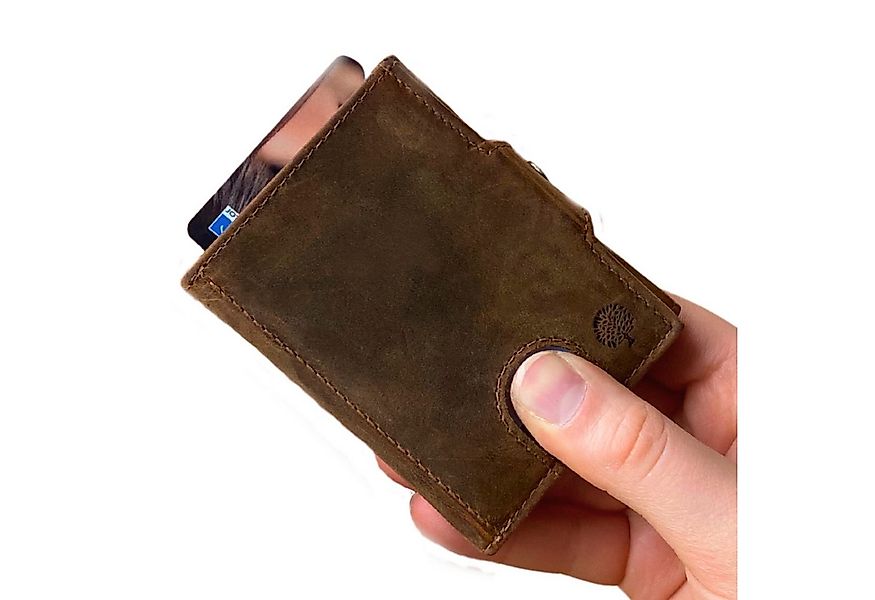 Frentree Geldbörse Herren klein, Slim Wallet mit Münzfach & RFID Schutz, Le günstig online kaufen