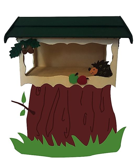 Pebaro 3D-Puzzle Holzbausatz Vogelhaus, 848/8, 16 günstig online kaufen