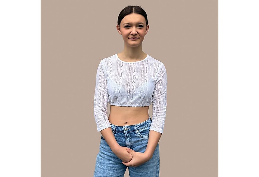 Ramona Lippert Dirndlbluse Lea 3/4 Arm Spitze günstig online kaufen