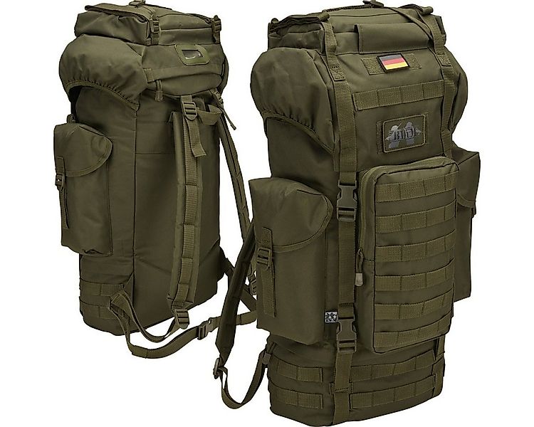 BWuM Daypack BWuM Bundeswehr Kampfrucksack Molle 65L + Patch & Flagge günstig online kaufen