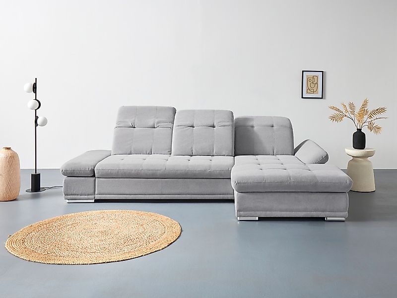 COTTA Ecksofa "Holiday L-Form mit Sitztiefen-, Armteil- und Kopfteilverstel günstig online kaufen