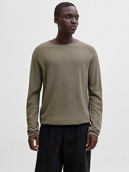 Jack & Jones Rundhalspullover JJEHILL KNIT CREW NECK NOOS mit Strukturstric günstig online kaufen