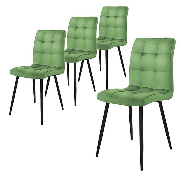 ML-DESIGN Stuhl Esszimmerstuhl mit Rückenlehne Polsterstuhl mit Metallbeine günstig online kaufen