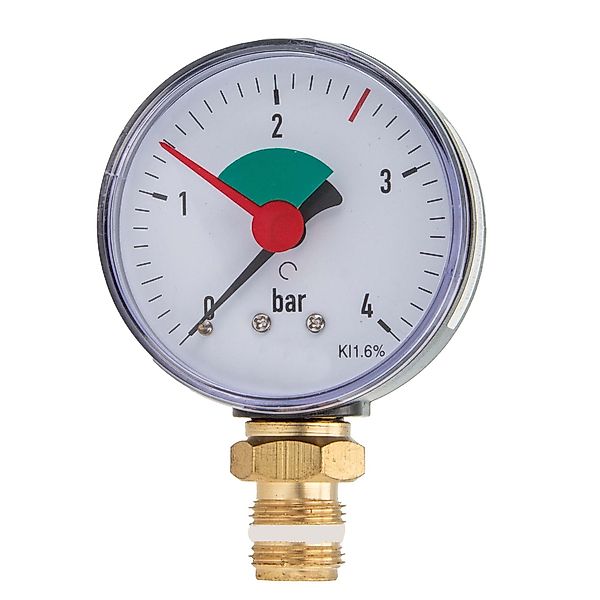 tecuro Heizkörper Heizungsmanometer 0-4 bar, Ø günstig online kaufen