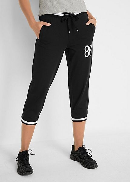 bonprix Jogginghose Jogginghose, 3/4-Länge aus Baumwollmix günstig online kaufen