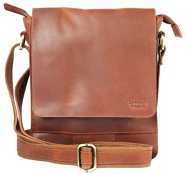 Leonardo Verrelli Umhängetasche Sirin Unisextasche aus Echtleder Ledertasch günstig online kaufen