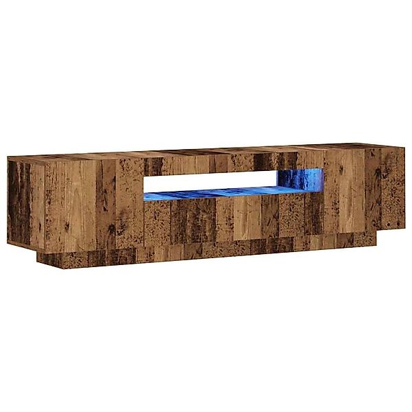 vidaXL TV-Schrank mit LED-Leuchten Altholz-Optik 160x35x40 cm 856359 günstig online kaufen