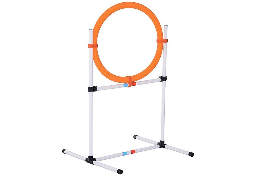 PawHut Agility-Hürde Hundetrainingsset mit Springring, PE-Kunststoff günstig online kaufen