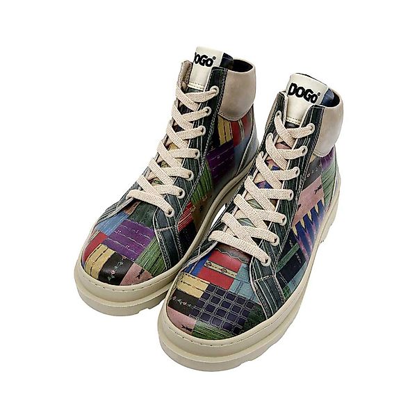DOGO Adriana Woodblock Patchwork Damen Stiefeletten günstig online kaufen