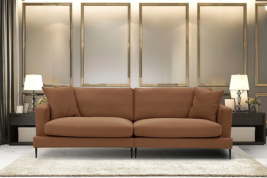 Home affaire Big-Sofa "Cozy elegantes Designsofa, Maße B/T/H: 252/97/80 cm" günstig online kaufen