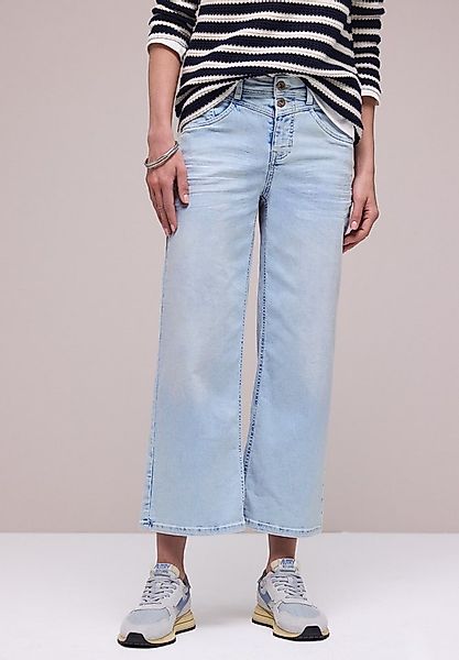 STREET ONE Loose-fit-Jeans Style Emee Wide Leg Jeans mit Stretch günstig online kaufen