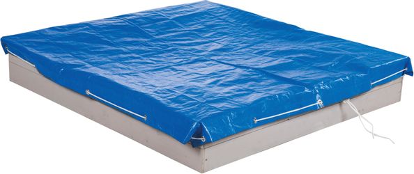 roba® Sandkasten-Abdeckplane, 154x154 cm, wetterfest, Metallösen günstig online kaufen