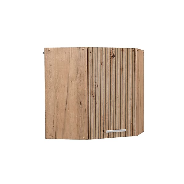 Vicco Eckhängeschrank R-Line Küchen-Eckschrank Artisan-Eiche/Goldkraft Eich günstig online kaufen