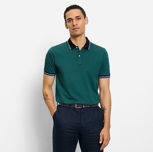 OLYMP Poloshirt Casual farbliche Kontrast-Details günstig online kaufen