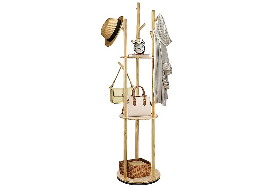 Youyijia Garderobenständer Garderobenständer Drehbarer Kleiderstände 9 Hake günstig online kaufen
