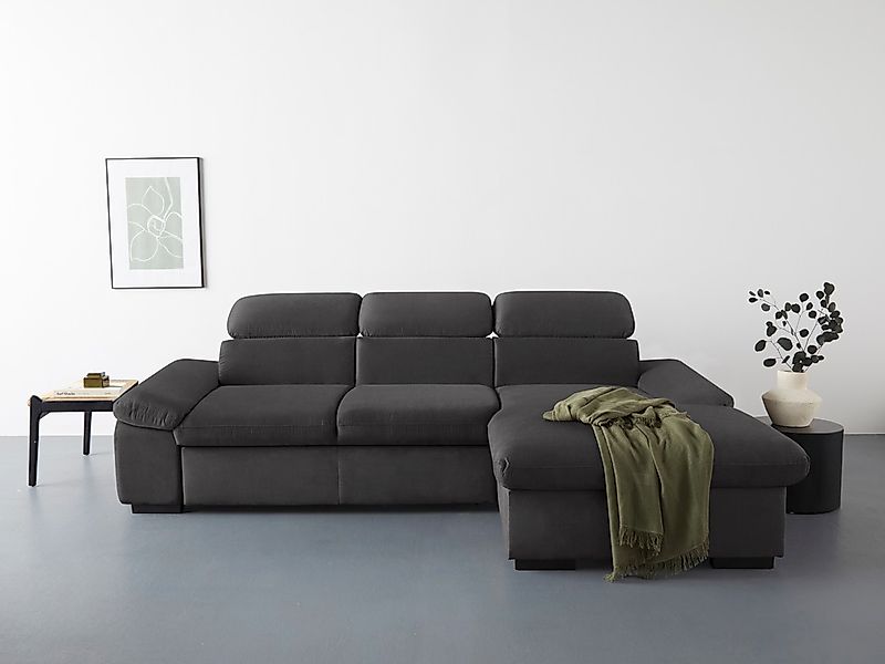COTTA Ecksofa "Lola L-Form mit Kopfteilfunktion & Hocker", (Set, mit Hocker günstig online kaufen