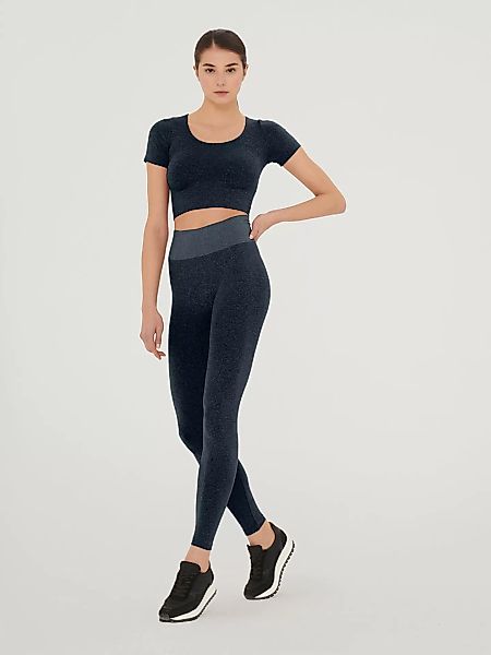 Wolford - Shiny Crop Top, Frau, black/pewter, Größe: L günstig online kaufen